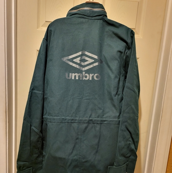 Umbro Hunter Green Coat with Cap Medium - Picture 8 of 10